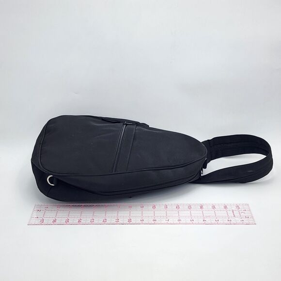 Norm Thompson Black Convertible Crossbody Sling Backpack - Picture 10 of 11